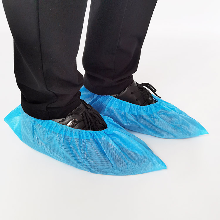Disposable non woven pp+pe fully coated shoe cover